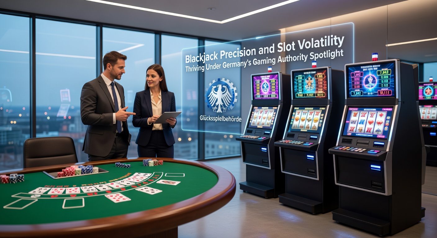 Blackjack-Tisch mit Karten und Chips unter regulatorischer Aufsicht in Deutschland
