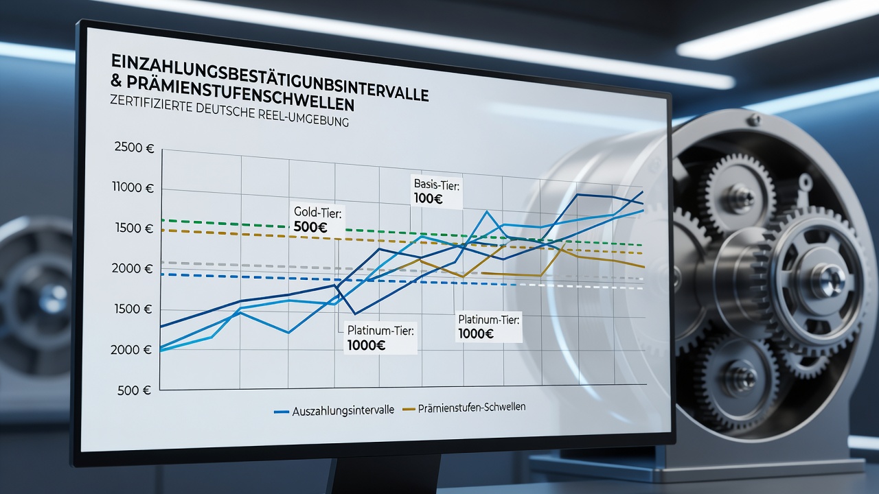 Vergleichsdiagramm von Transaktionszeiten und Belohnungsfortschritt